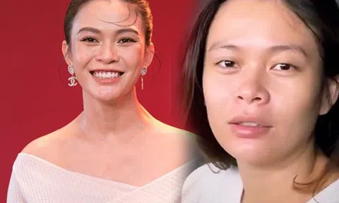 Mang bầu tuổi 30, Á hậu cao gần 1,8m tự tin khoe mặt mộc "vỡ nét" nhưng vắng bóng khuyết điểm