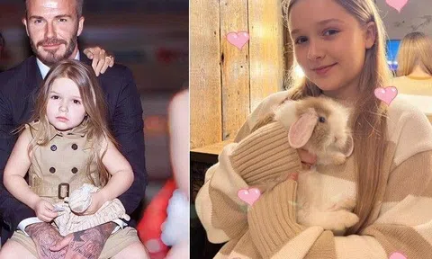 Con gái duy nhất của David Beckham giàu từ trong trứng nước, nhan sắc càng lớn càng trầm trồ