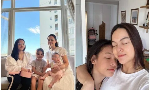Sao Việt 24h: Con gái lớn của Phạm Quỳnh Anh và Quang Huy trổ mã cao to, cưng chiều em gái chung nửa dòng máu