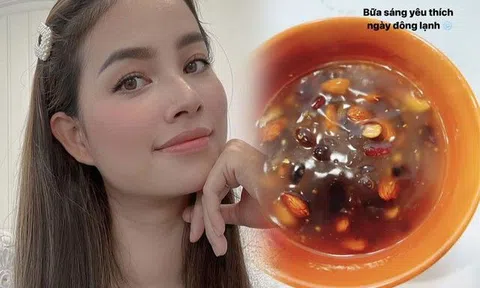 Ở nhà triệu đô, Phạm Hương ăn bữa sáng vài chục nghìn mà nhan sắc vẫn thăng hạng