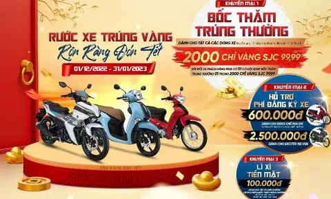 Mua xe Yamaha chào xuân Quý Mão đón lộc vàng may mắn