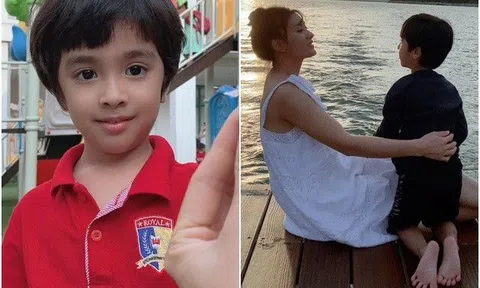 Diễn viên Nguyệt Ánh chăm chỉ khoe con trai càng lớn càng kháu khỉnh, thông minh, bé ít xuất hiện cùng bố Ấn Độ