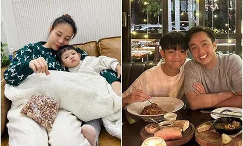 Đàm Thu Trang đưa con gái về nhà ngoại, Cường Đôla liền đăng hình thân thiết với con trai Hà Hồ