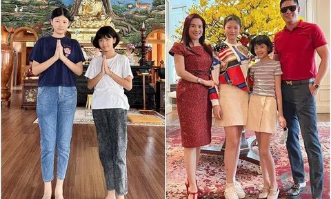 Con gái Bình Minh 13 tuổi đã quy y chùa, ăn mặc giản dị vẫn nổi bật nhờ đôi chân hưởng gen bố 1m84