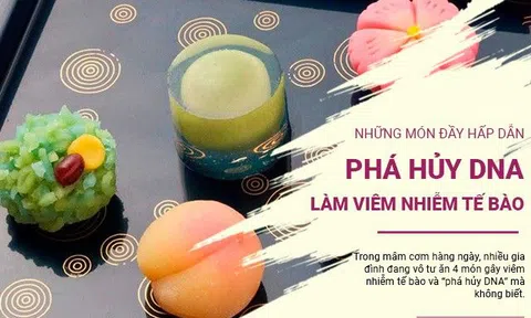 Đầy hấp dẫn, ai cũng mê nhưng những món này là thủ phạm "phá hủy DNA" làm viêm nhiễm tế bào trong người