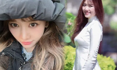 Hari Won bất chấp trời lạnh cóng vẫn diện áo dài Việt Nam thướt tha, "thắp sáng" đường phố Hàn Quốc