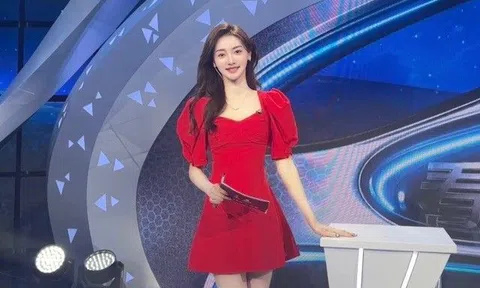 "MC tiên nữ" xuất hiện trên sóng truyền hình dẫn World Cup, mặt hoa da phấn, dáng gầy mong manh