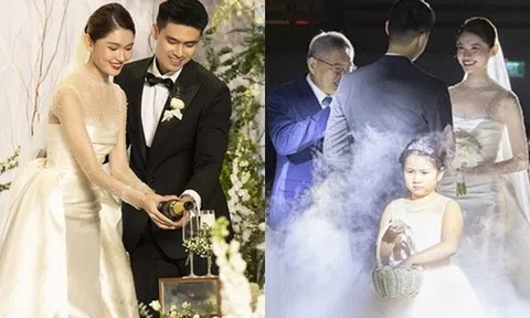 Đám cưới Á hậu Thùy Dung: Dàn sao Việt "đổ bộ", bố ruột có tiết mục xúc động làm cô dâu khóc nức nở