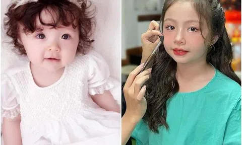 Xưa là em bé lai đẹp nhất nhì Vbiz, con gái Elly Trần 8 tuổi được trang điểm chuyên nghiệp hóa hotgirl