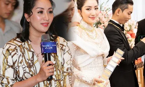 Khánh Thi xuất hiện sau đám cưới đeo vàng nặng cổ, phải nhờ cậy món làm đẹp để tươi tắn hơn