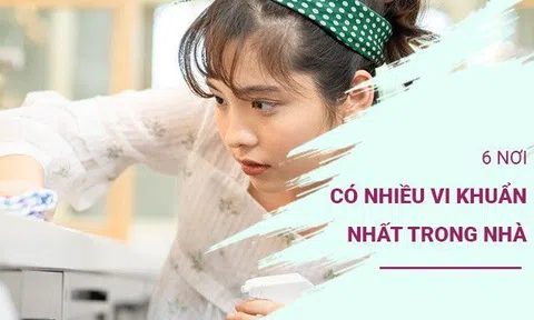 6 nơi có nhiều vi khuẩn nhất trong nhà, nơi này bẩn gấp 5 lần toilet
