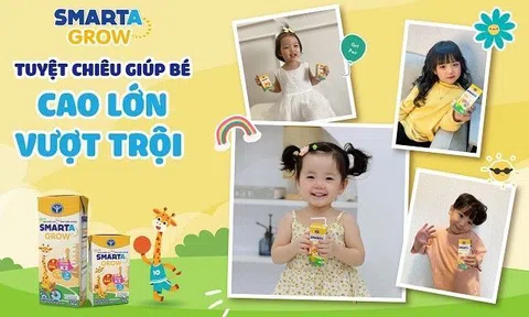 Bí quyết chăm con khéo của cộng đồng hot mom Việt: chọn sữa Smarta Grow+ giúp bé cao lớn vượt trội