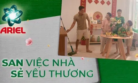 Nhãn hàng Ariel kêu gọi "San việc nhà, sẻ yêu thương" trong dịp Tết 2023