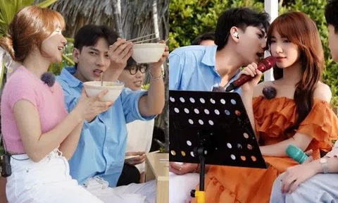 Hòa Minzy nũng nịu khi được Isaac đút thức ăn, cả 2 có nhiều khoảnh khắc tình tứ