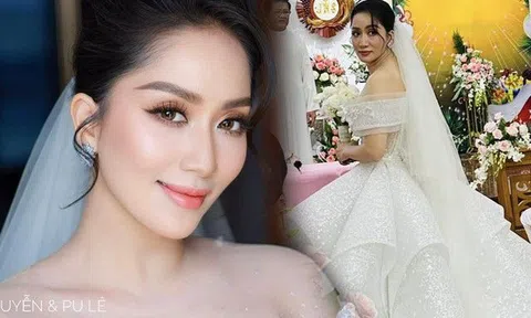 Cô dâu hai con Khánh Thi xinh đẹp như nữ hoàng, mất 3 tiếng trang điểm cho lễ cưới ở nhà thờ