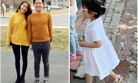 Trường Giang cao 1m67, Nhã Phương cao 1m63, chiều cao con gái 3 tuổi thật may mắn