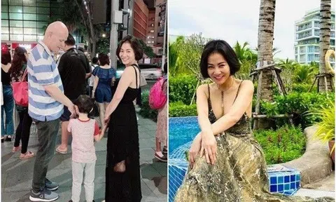 Thu Minh 38 tuổi sinh con đầu lòng 4kg với chồng Tây U60, nuôi con sang chảnh, biệt thự ở không hết