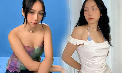 Con gái diva Mỹ Linh khoe thềm ngực quyến rũ với áo cúp vòng một