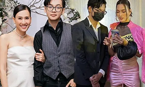 Được con trai 15 tuổi cao 1m82 tháp tùng, U40 Anh Thư quá phóng khoáng, áo mặc như miếng băng dính