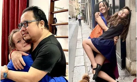Con trai 10 tuổi xin theo Hồng Nhung về Việt Nam, con gái sống vui với bố ở châu Âu