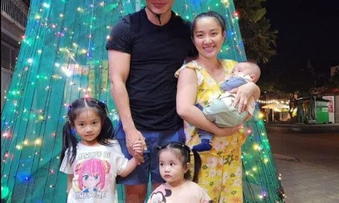 Vợ Lê Dương Bảo Lâm mặc đồ bộ bế 3 con đi chơi, không giống mẹ bỉm có chồng thu nhập 3 tỷ/tháng