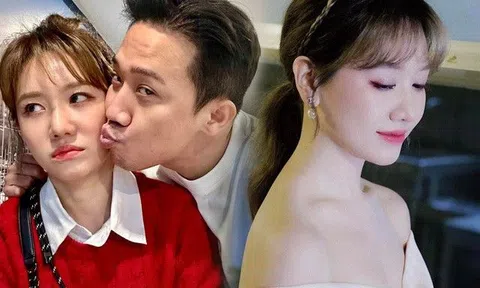 Hiếm hoi xuất hiện bên ông xã, Hari Won trang điểm tươi tắn vẫn bị nói có nét buồn ấn giấu trên đôi mắt