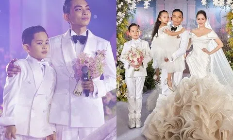 Chồng Khánh Thi lên tiếng về việc con gái Anna vắng mặt trong đám cưới bố mẹ, chỉ có con trai xuất hiện