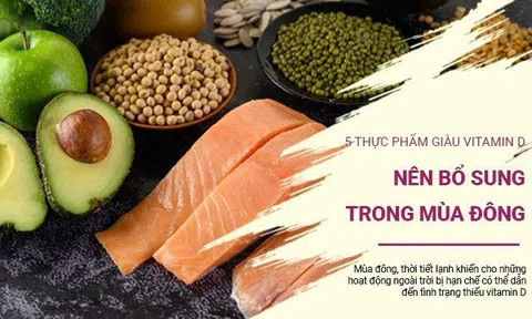 5 thực phẩm giàu vitamin D nên bổ sung trong thực đơn mùa đông ít nắng