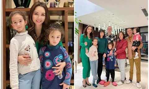 Sao Việt 24h: "Cô Trúc" Mai Thu Huyền tự hào khoe dòng họ có nhiều em bé lai siêu xinh