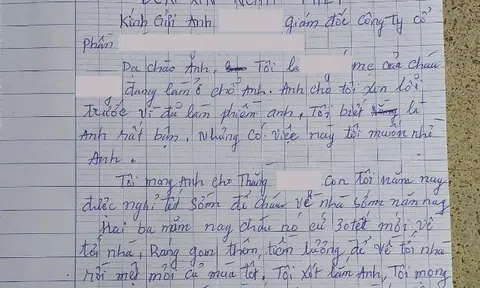 Sự thật đằng sau "Lá thư xin nghỉ phép cho con" khiến cộng đồng mạng ngậm ngùi