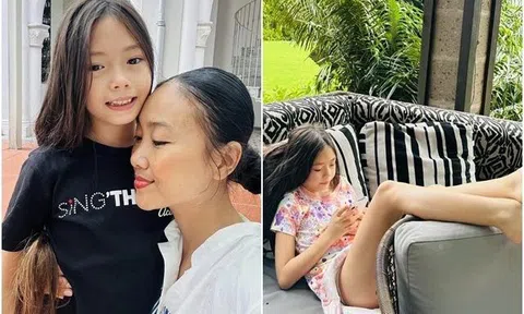 Đoan Trang "ba mét bẻ đôi" lấy chồng Tây 1m9, con gái 8 tuổi giờ chân dài "siêu thực"