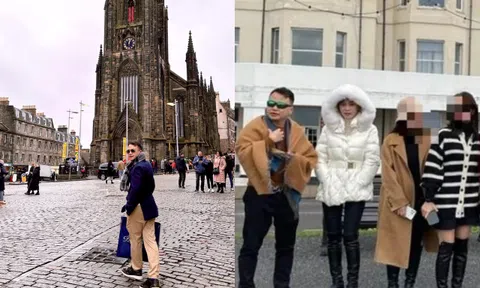 Rộ hình ảnh Shark Bình hẹn hò Phương Oanh ở nước ngoài, đứng chung khung hình nhưng hờ hững không vui