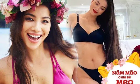 Phạm Hương ở Mỹ làm đẹp đến vàng da, vẫn mê mẩn ứng dụng "thần dược" gia truyền, hiệu quả không gì sánh bằng