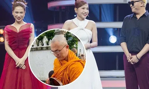 Nam MC cạo đầu đi tu nay xuất hiện với mái tóc "lạ", Hòa Minzy nói lời không ngờ