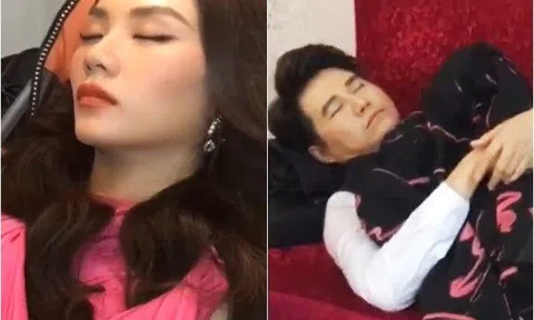 Hậu trường không ngờ chương trình Chào Năm Mới: Hoa hậu Mai Phương được MC điển trai nhường giường