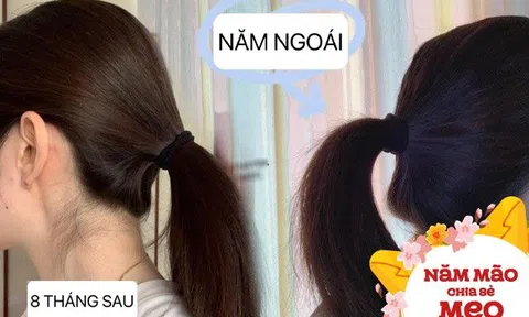 Học bà ngoại dùng loại nước có mùi gội đầu, cô gái nhận cái kết mỹ mãn, tóc không rụng mà ngày càng dày hơn