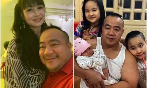 Diễn viên Hiếu Hiền 1m5 lấy vợ trẻ đẹp, U50 lên chức lần 3 miệt mài làm bố bỉm sữa