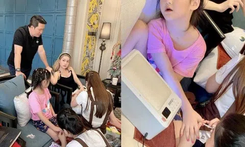 Hậu phát ngôn “hết tiền mới không mong Tết”, Đoàn Di Băng khoe ảnh con gái đau khổ khi có người phục vụ làm nail tại nhà đón Tết