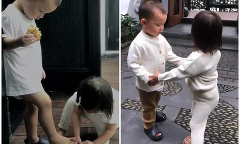 Sao Việt 24h: Lisa nhà Hồ Ngọc Hà nói như máy khâu, "bà cụ non" sẵn sàng cúi mình mang dép cho em trai Leon