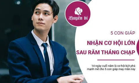 Sau rằm tháng Chạp âm lịch, 5 con giáp nào sẽ nhận về cơ hội lớn, may mắn bứt phá trong 14 ngày cuối năm