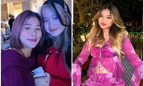 Sao Việt 24h: 2 con gái nói được 6 thứ tiếng của "nữ đại gia" Mỹ Lệ lâu lâu xuất hiện, nhan sắc dậy thì như lai Tây