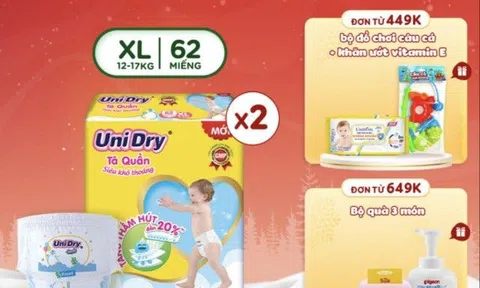 Tết đến, mẹ trổ tài sắm bỉm sữa cho con siêu tiết kiệm nhờ sale Tết bung xõa giảm mạnh trên Lazada