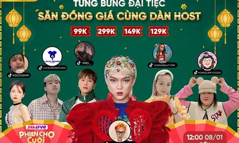 24h Live Phiên Chợ Cuối tung loạt deal hời sắm Tết thả ga chưa từng có từ trước tới nay trên TikTok