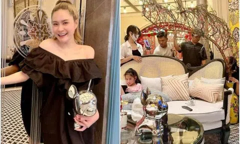 Đại gia Đoàn Di Băng trang trí nhà lộng lẫy, suýt phải chơi trội tuyển người đỡ cành đào huyền xuyên Tết