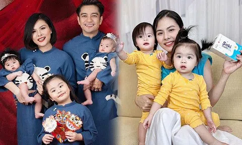 Bí quyết giúp diễn viên Vân Trang “dẹp loạn” cuộc chiến khóc đêm của hai nhóc tì