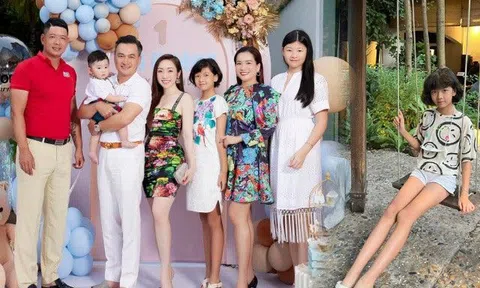 Con gái út diễn viên Bình Minh 10 tuổi chân dài như siêu mẫu, "dìm dáng" vợ Chi Bảo khi đứng cạnh