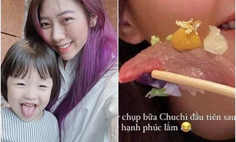 Em bé sao Việt ăn thịt dát vàng, thịt bò 20 triệu/kg từ trong bụng mẹ, khôn lớn trộm vía đều xinh xắn thông minh