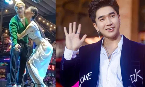 Tình cũ Ninh Dương Lan Ngọc bị 3 cô gái "cưỡng hôn" trên sân khấu, dân tình ngượng thay vì phản cảm