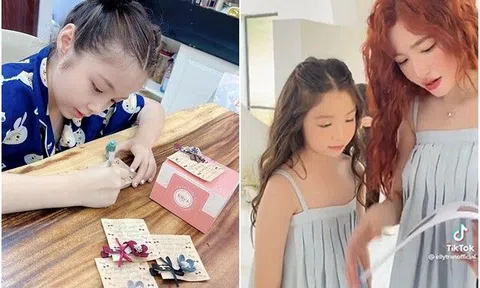 Cadie Mộc Trà 8 tuổi chăm chỉ giúp mẹ kiếm tiền sau giờ học vì bố Tây cắt trợ cấp sinh hoạt