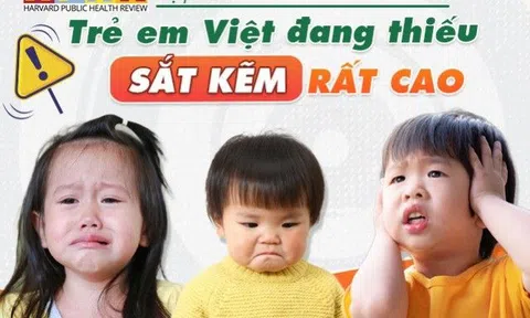 Trẻ em Việt thiếu sắt kẽm cao, Tạp chí Y Khoa Harvard lưu ý cha mẹ những điều này